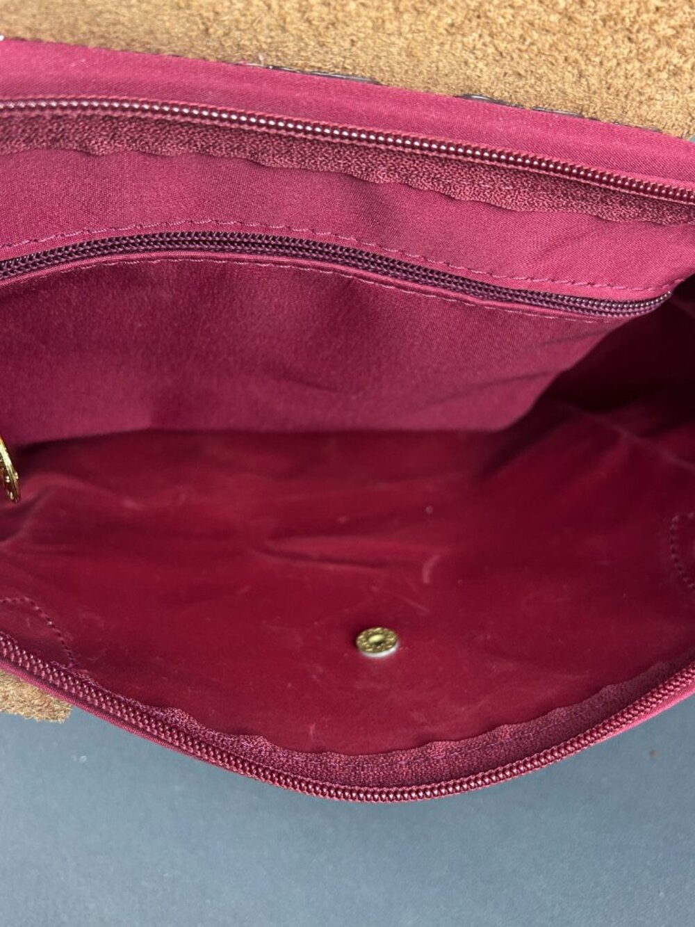 Longchamp le Pliage Small Red Nylon Shoulder Tote Bag - Picture 14 of 14